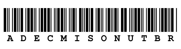 CIA-Code-39-Medium-Text  Free Fonts Download