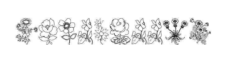 In my garden  Free Fonts Download