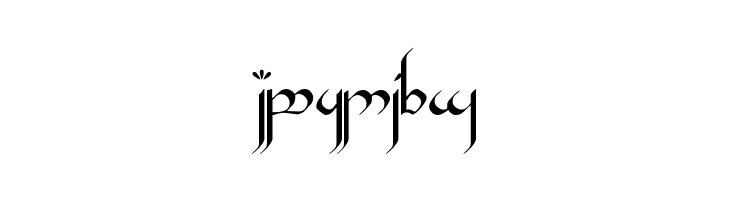 Tengwar Gandalf Medium  Free Fonts Download