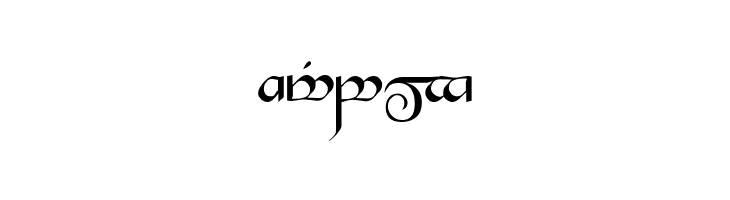 Tengwar Gandalf Medium  Free Fonts Download
