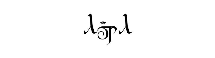 Tengwar Gandalf Medium  Free Fonts Download