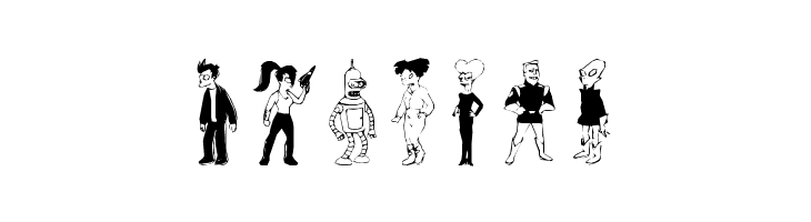 futurama dingbats  Free Fonts Download