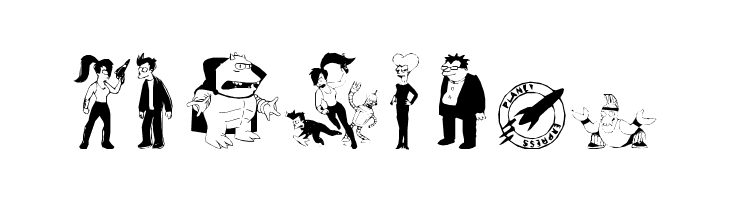 futurama dingbats  Free Fonts Download