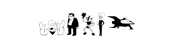 futurama dingbats  Free Fonts Download