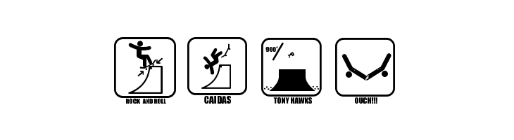 ICONOS SKATE  Free Fonts Download