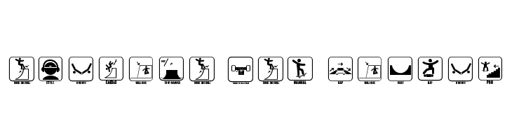 ICONOS SKATE  Free Fonts Download