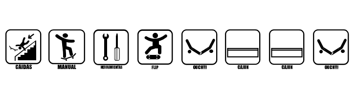 ICONOS SKATE  Free Fonts Download