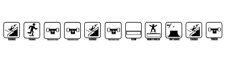 ICONOS SKATE  Free Fonts Download