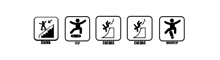 ICONOS SKATE  Free Fonts Download