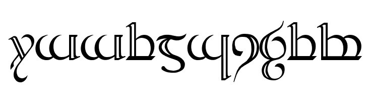 Tengwar Quenya 2  Free Fonts Download