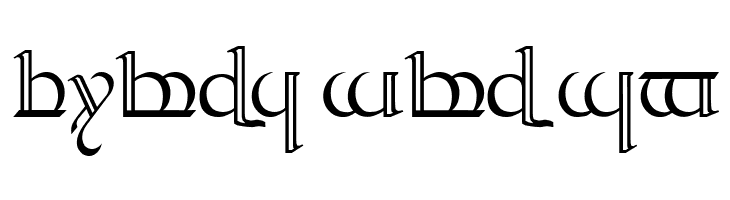 Tengwar Quenya 2  Free Fonts Download