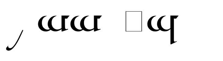 Tengwar Quenya A  Free Fonts Download