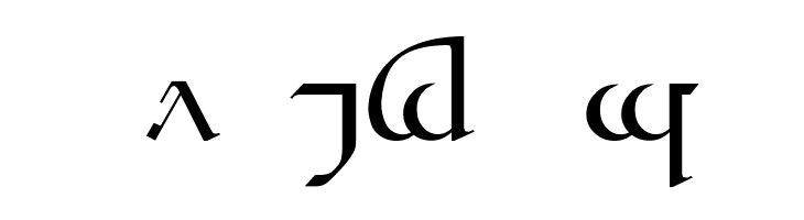 Tengwar Quenya A  Free Fonts Download