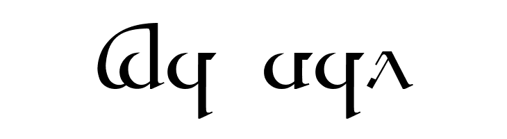 Tengwar Quenya A  Free Fonts Download