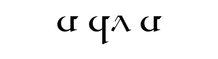 Tengwar Quenya A  Free Fonts Download