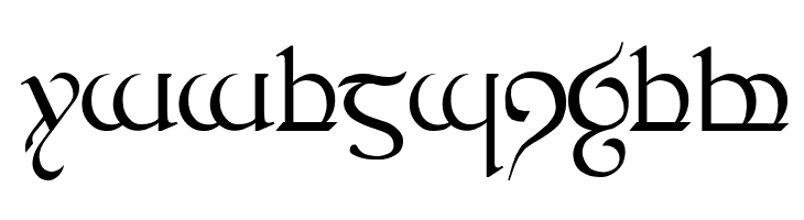 Tengwar Quenya 1  Free Fonts Download