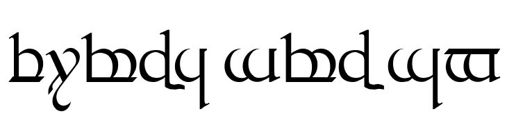 Tengwar Quenya 1  Free Fonts Download