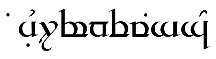 Tengwar Quenya  Free Fonts Download