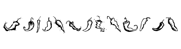 Chili Pepper Dingbats  Free Fonts Download