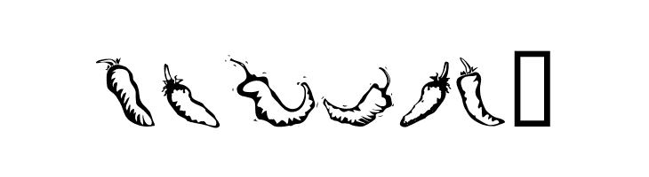 Chili Pepper Dingbats  Free Fonts Download