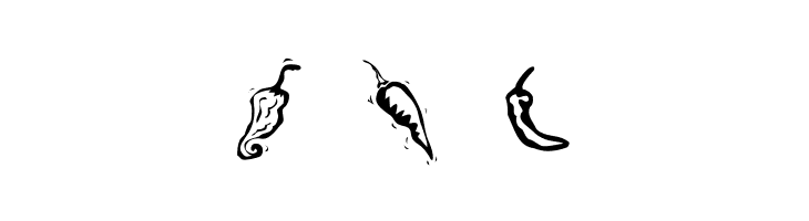 Chili Pepper Dingbats  Free Fonts Download