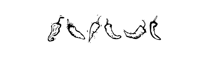 Chili Pepper Dingbats  Free Fonts Download