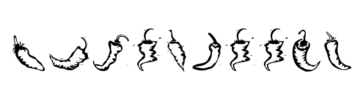 Chili Pepper Dingbats  Free Fonts Download