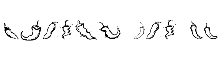 Chili Pepper Dingbats  Free Fonts Download