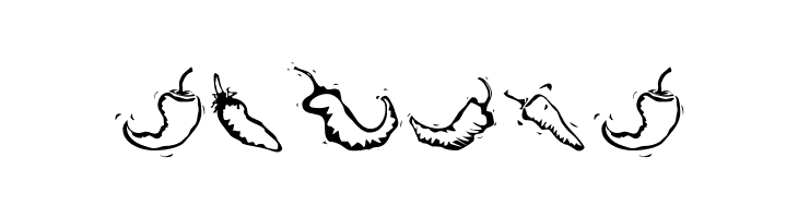 Chili Pepper Dingbats  Free Fonts Download