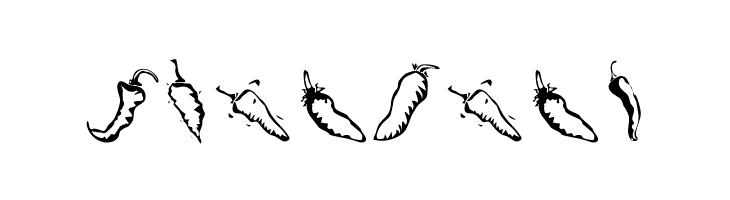 Chili Pepper Dingbats  Free Fonts Download