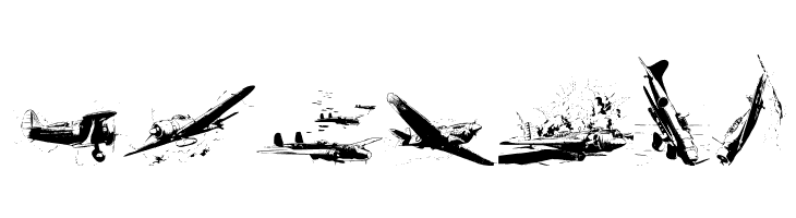 world war II warplanes 2  Free Fonts Download