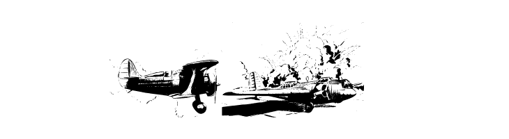 world war II warplanes 2  Free Fonts Download