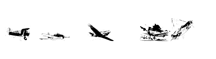 world war II warplanes 2  Free Fonts Download