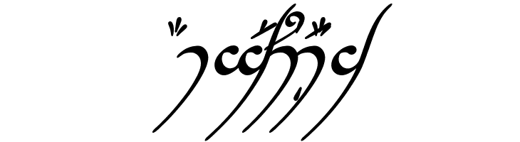 Tengwar Annatar Bold Italic  Free Fonts Download