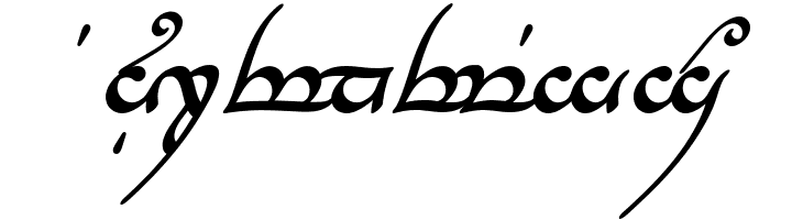 Tengwar Annatar Bold Italic  Free Fonts Download