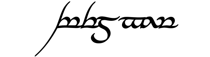 Tengwar Annatar Bold Italic  Free Fonts Download