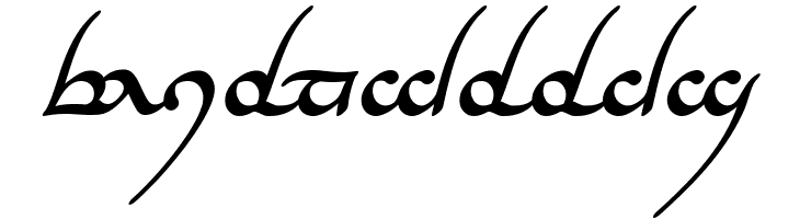 Tengwar Annatar Bold Italic  Free Fonts Download
