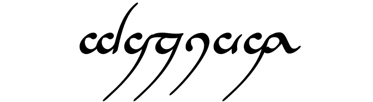 Tengwar Annatar Bold Italic  Free Fonts Download
