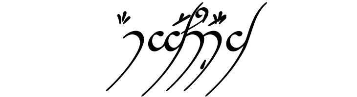 Tengwar Annatar Italic  Free Fonts Download