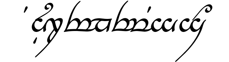 Tengwar Annatar Italic  Free Fonts Download