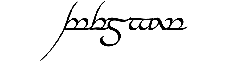Tengwar Annatar Italic  Free Fonts Download