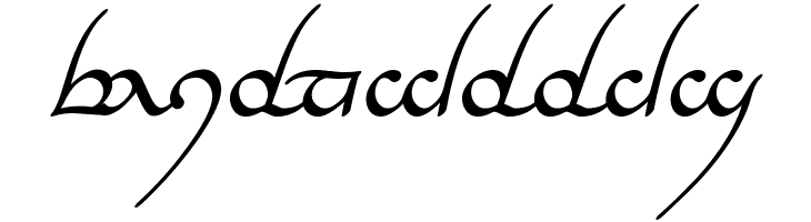 Tengwar Annatar Italic  Free Fonts Download