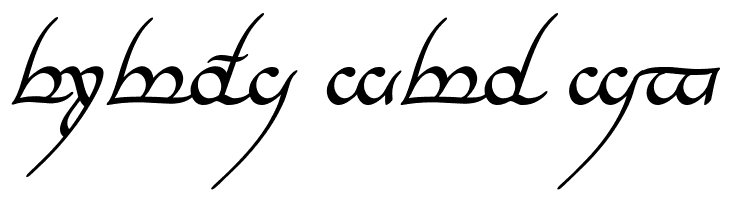 Tengwar Annatar Italic  Free Fonts Download