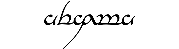 Tengwar Annatar Italic  Free Fonts Download