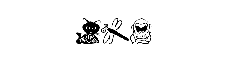 SakabeAnimal01  Free Fonts Download