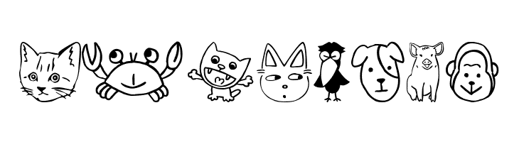SakabeAnimal01  Free Fonts Download