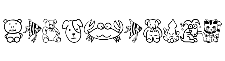 SakabeAnimal01  Free Fonts Download