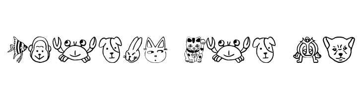SakabeAnimal01  Free Fonts Download