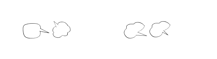 Freaky Comment Balloons LT  Free Fonts Download