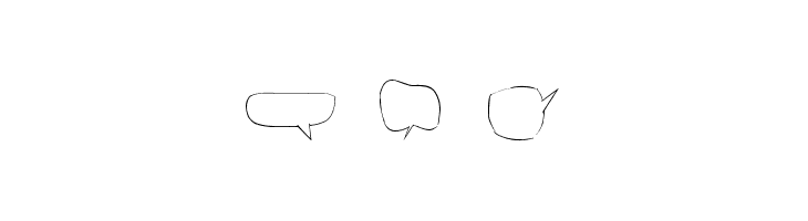Freaky Comment Balloons LT  Free Fonts Download